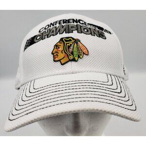 Reebok Chicago Blackhawks 2013 Conference Champions Center Ice Hat Superflex